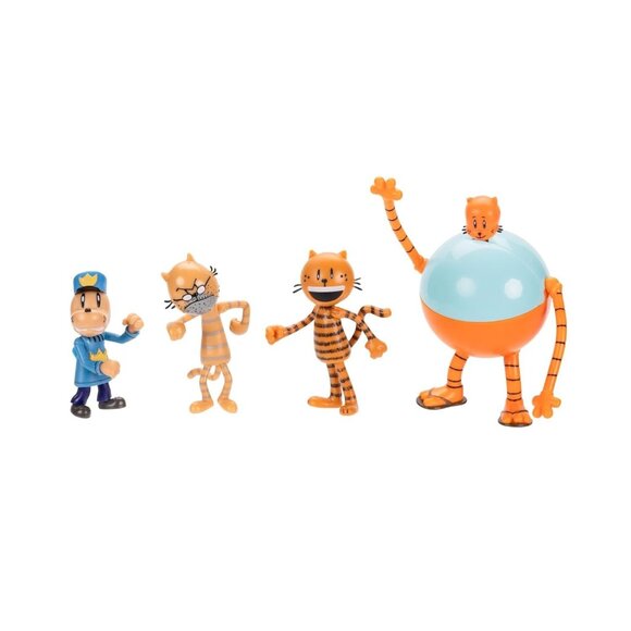 Supa Cat Dog Man Lil Petey Petey Grandpa & 80-HD Action Figure 5-Pack New - Picture 2 of 9